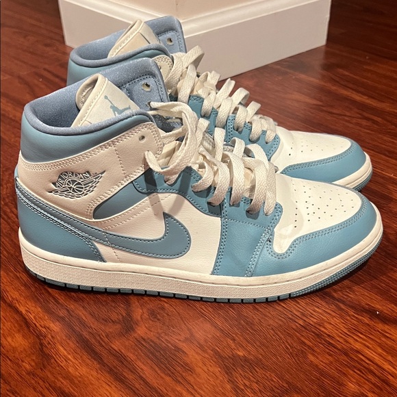 Nike Shoes - Women’s Nike Air Jordan Mid Sneakers Blue & White Size 10